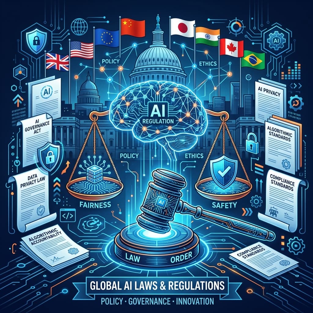 AI Laws aur Regulations kya hain? Global AI Policy Guide