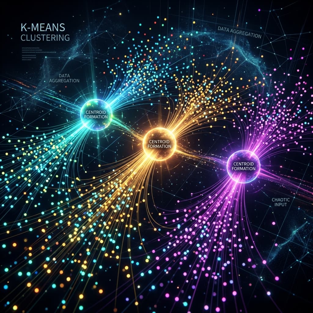 K-Means Clustering: Data ko groups mein baantein