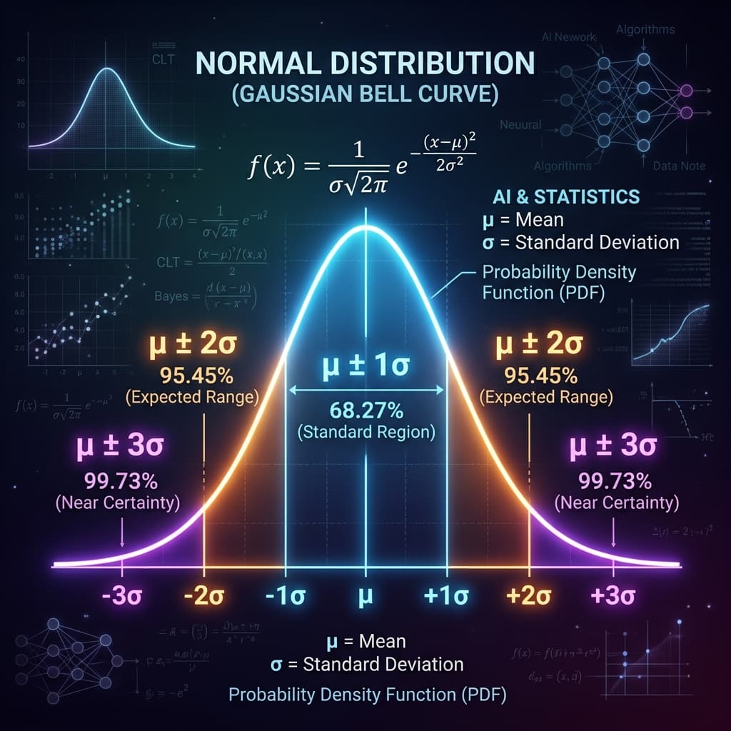 Normal Distribution (Bell Curve) Guide: AI aur Statistics ka Dil