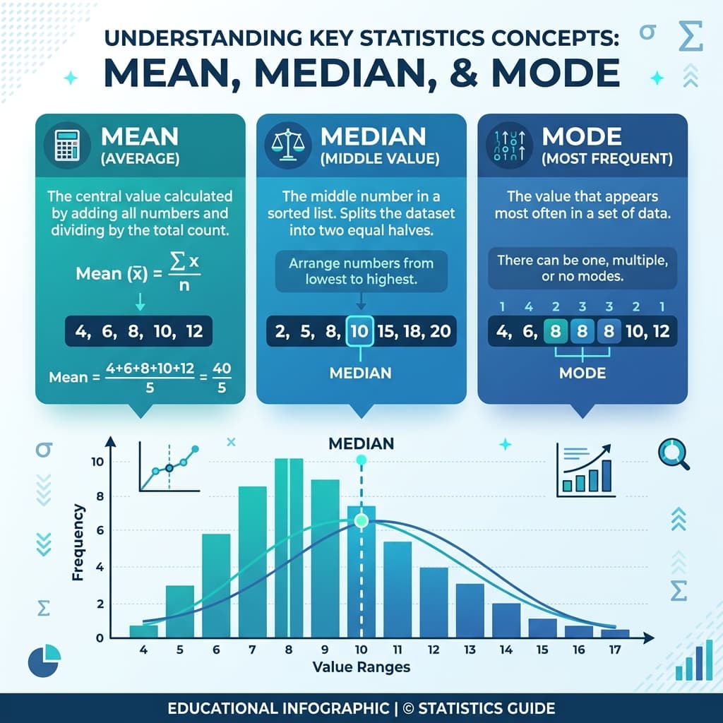 Statistics Basics: Mean, Median, Mode aur Dispersion Guide