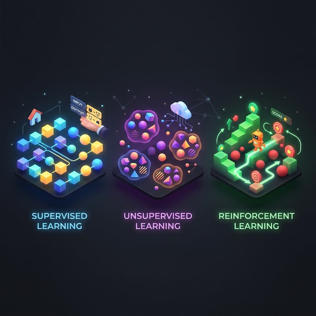 Types of Machine Learning: Har problem ka alag learning style