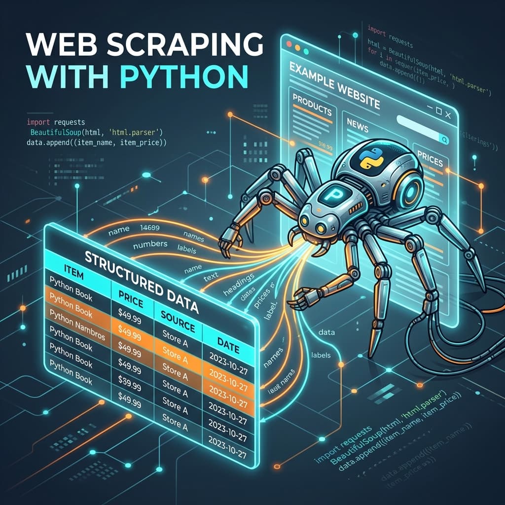 Web Scraping Basics in Python: BeautifulSoup aur Requests Complete Guide